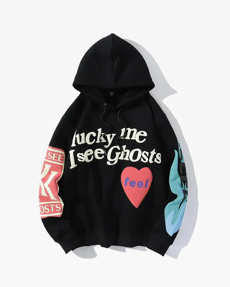 Lucky Me I See Ghosts Hoodie